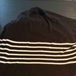 J. Crew Black and White Striped Sweater
